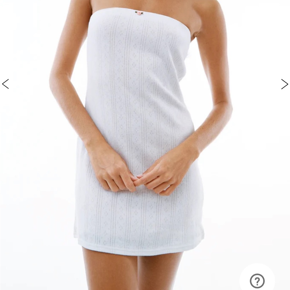 Frankie Dress | White Pointelle